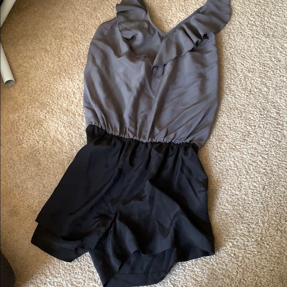 Express Multicolored Romper with Tie Top